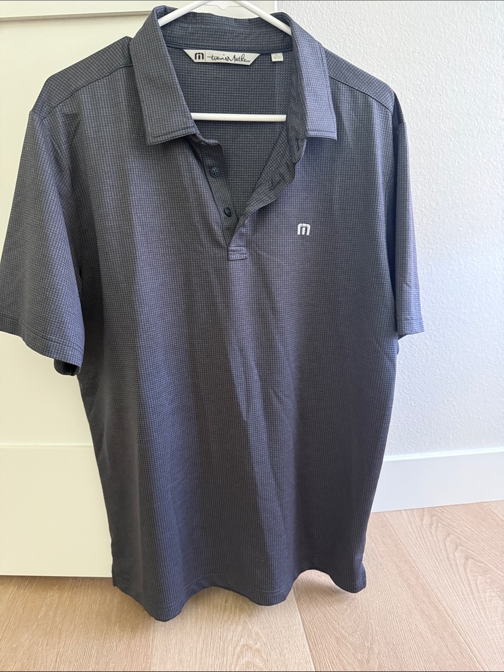 Travis Mathew Men's Polo in Charcoal Gray